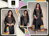Khas 130 A Nad B Fandy Satin Beads Work Farshi Salwar Kameez